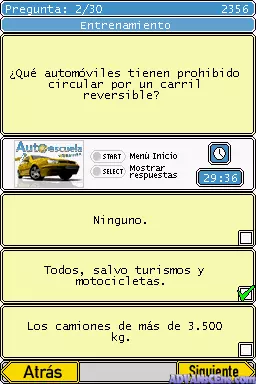 Image n° 3 - screenshots : Autoescuela Trainer